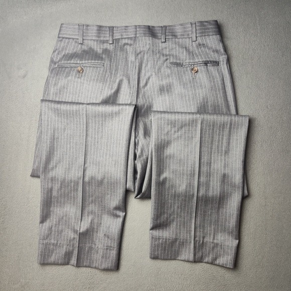 Brooks Brothers 346 Suit Mens 46R Pinstripe Wool Fitzgerald Fit Jacket 34x33 - Picture 16 of 16